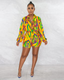 Autumn and winter fashionable printed casual rompers jumpsuit