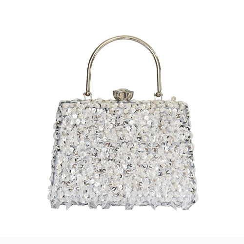 Gemstone pendant evening bag ladies beaded embroidered evening bag sequin clutch party bag clutch bag