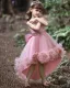 Children's dress princess dress girl flower tail dress piano performance tutu skirt