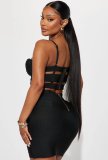Punk style bandage skirt sexy suspender skirt nightclub suit