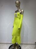 Bandage dress fashion sexy rhinestone party evening dress