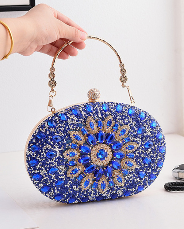 Sunflower evening bag fashionable banquet clutch bag diamond party bag