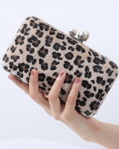Leopard Print Evening Bag Fashion Women's Handbag Clutch Bag