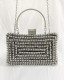 Handmade diamond banquet bag fashion chain portable dinner bag