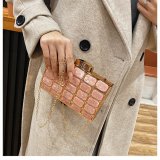 Hand held small square acrylic party bag candy color mini small square bag party evening bag