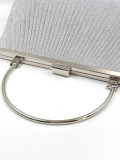 Temperament Handbag Pleated Wedding Bag Hand-held Shoulder Crossbody Evening Bag