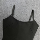 Sexy beaded bandage dress, slim and elegant party suspender dress