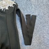 Beaded strap bandage dress sexy elegant party tight midi dress