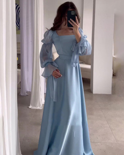 French women's long over the knee dress