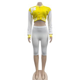 Fashion women's three-piece shorts set