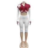 Fashion women's three-piece shorts set