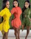 Fashionable women's lace-up rompers jumpsuit