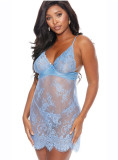 Suspender lace panties sexy lingerie women's nightgown