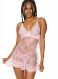 Suspender lace panties sexy lingerie women's nightgown