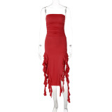 Summer new fashion sexy personalized irregular dress