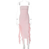 Summer new fashion sexy personalized irregular dress