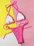 Bikini European new women's split flower swimsuit