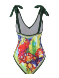 2024 swimsuit printed two-piece swimwear cover-up set