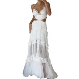 2024 Women's Long Dress Summer Fashion Casual Solid Color Loose Dress