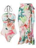 2024 bikini digital printed two-piece cover-ups swimsuit