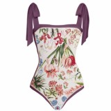 Popular Reversible Swimsuit Printed Long Beach Cover-Ups Two-piece Swimsuit