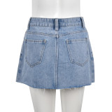 Spring and summer new fashionable denim mini skirt