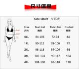 2024 plus size swimwear pleated swimsuit print one-piece bathing suit