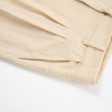 Cotton vest pants suit summer vacation two-piece set