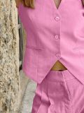 Cotton vest pants suit summer vacation two-piece set