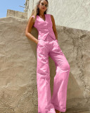 Cotton vest pants suit summer vacation two-piece set