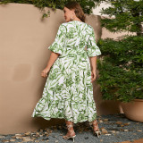 Summer casual holiday plus size dress