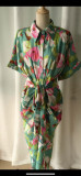 2024 Fashion Printed Irregular Casual Blouse Dress