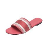 Women's embroidered flat slippers