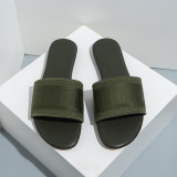 Women's embroidered flat slippers