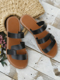 Flat slippers for women summer casual beach slippers