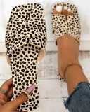 Women's Summer Flat Leopard Slippers for Women