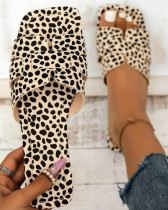 Women's Summer Flat Leopard Slippers for Women