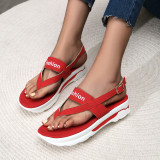 Summer flip flops sandals thick sole sandals