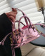 Mini lipstick bag crossbody versatile shoulder glossy patent leather bag