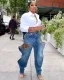 Stylish stretch jeans trousers