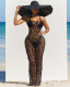 Summer Sexy Bikini Set Hollow Out Beach Dress Three-piece Set
