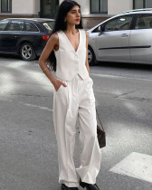 Commuting blazer vest trousers two-piece suit