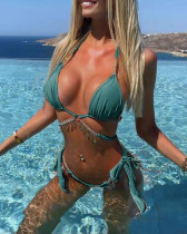 Bikini vacation sexy chain strap swimsuit