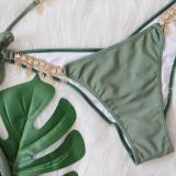 Bikini vacation sexy chain strap swimsuit
