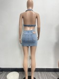 Summer Sexy Denim Set Vest Shorts Two Piece Clothing