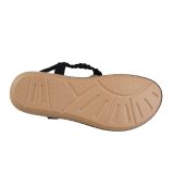 Flat casual sandals women's rhinestone shell scalloped sandals