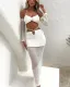 Vocation sexy knitting see-through vest and skirt two-piece set