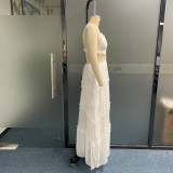 2024 Women's Long Dress Summer Fashion Casual Solid Color Loose Dress