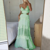 2024 Women's Long Dress Summer Fashion Casual Solid Color Loose Dress