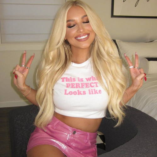 This Is What Perfect Looks Like Street Short Slim Short Sleeve Graphic T-Shirts